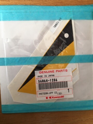 Kawasaki upper fairing - fairing, lh